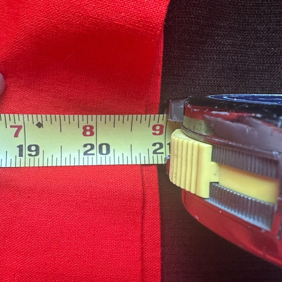 J Crew Red With Gold Sailor Buttons Sz 12. High waist. Zipper In Back. - Picture 10 of 10